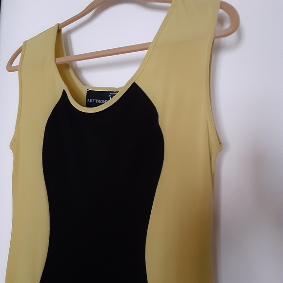 Antthony Originals 2Pc Maxi Dress, Color: Mustard/Black, Size M - Picture 3 of 5